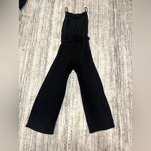 bebe Black Wide-Leg Jumpsuit